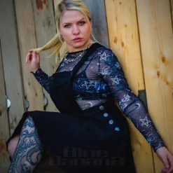 Jawbreaker Tarot Mesh Top (Black)