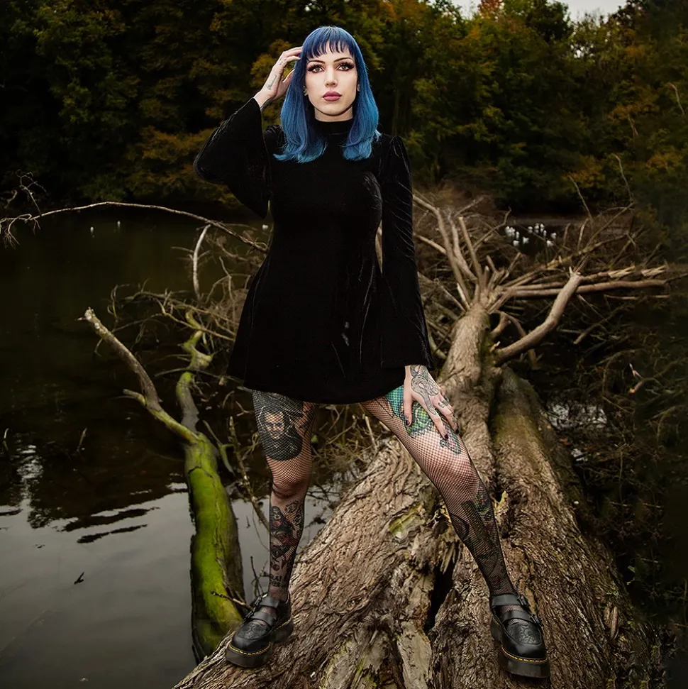 Killstar Dark Dawn Mini Dress (Black)