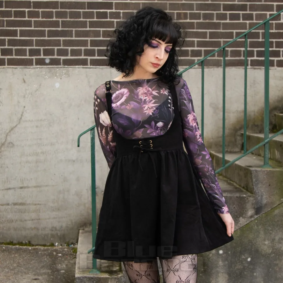 Killstar Juniper's Ballad Underbust Mini Dress (Black)