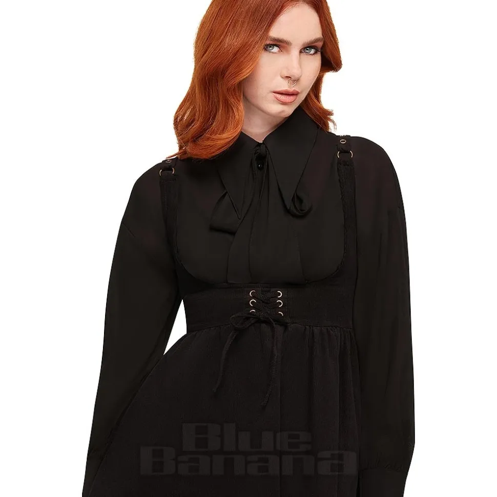 Killstar Juniper's Ballad Underbust Mini Dress (Black)