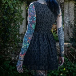 Killstar Mortalis Mini Dress (Charcoal)