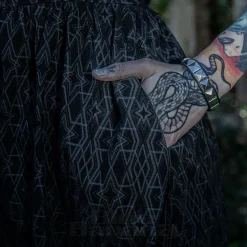 Killstar Mortalis Mini Dress (Charcoal)