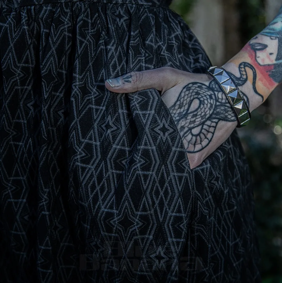 Killstar Mortalis Mini Dress (Charcoal)