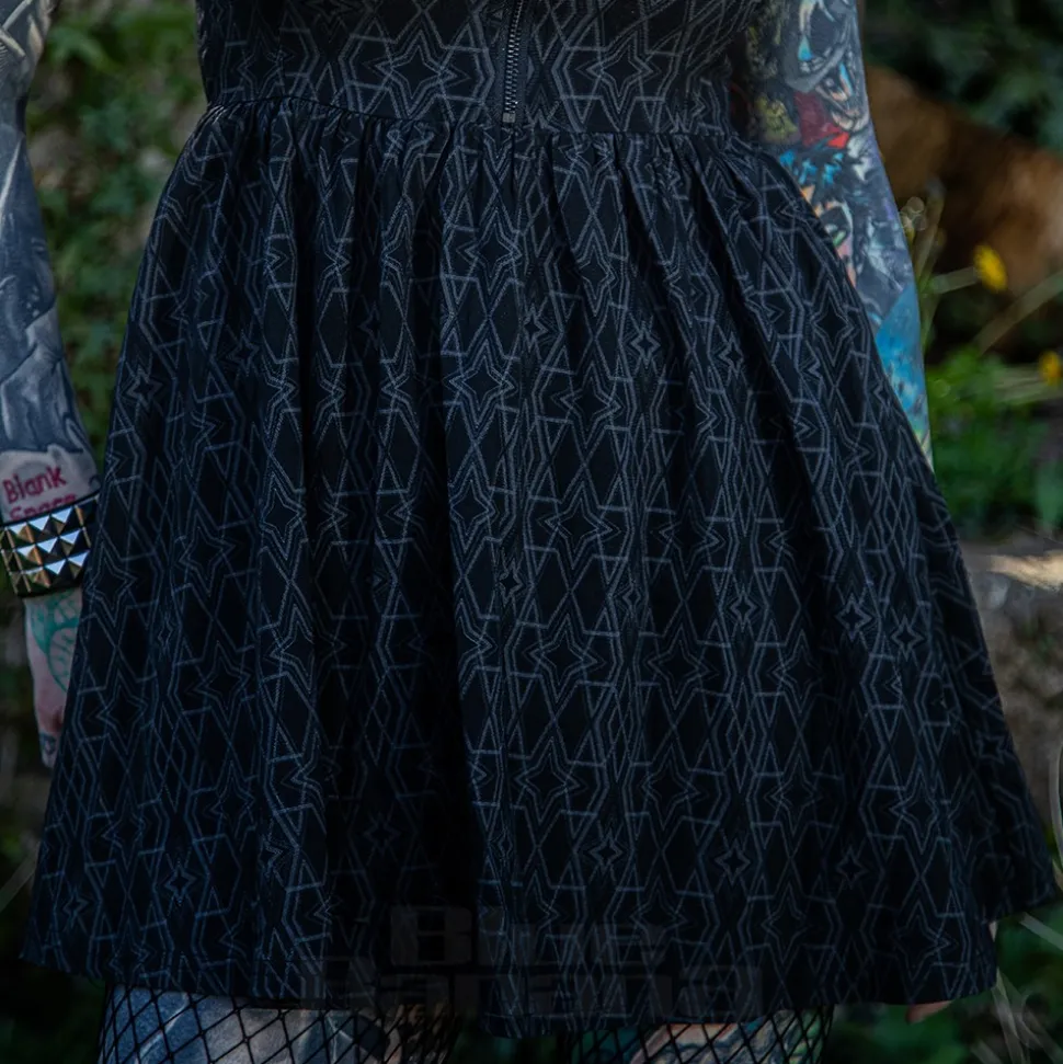 Killstar Mortalis Mini Dress (Charcoal)