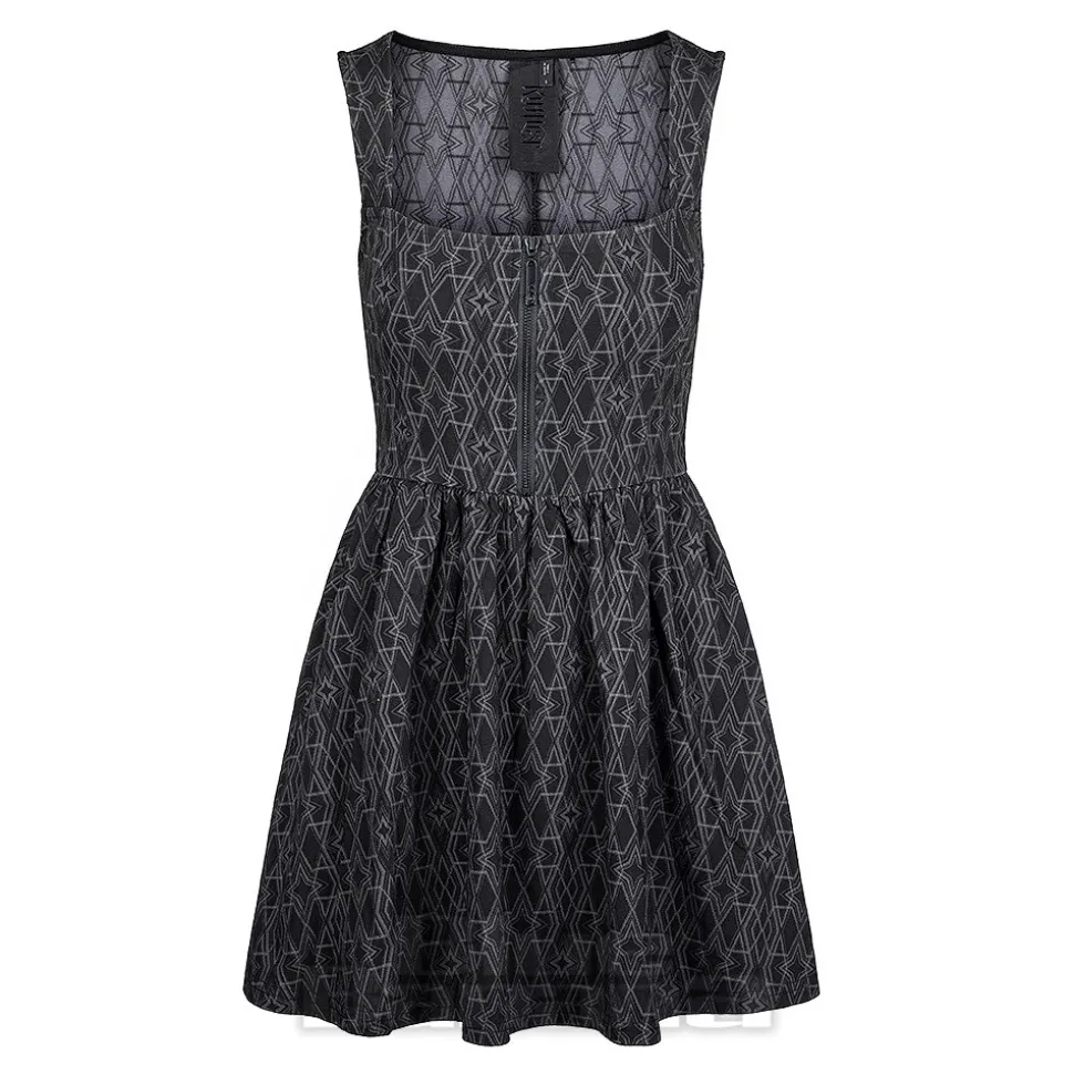 Killstar Mortalis Mini Dress (Charcoal)