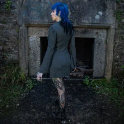 Killstar Of The Blade Mini Dress (Grey)