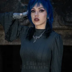 Killstar Of The Blade Mini Dress (Grey)