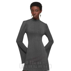 Killstar Of The Blade Mini Dress (Grey)