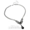 Killstar Snake Choker Necklace (Silver)