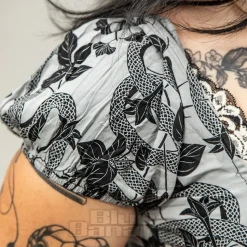 Killstar Venomous Rose Corset Top (Grey)