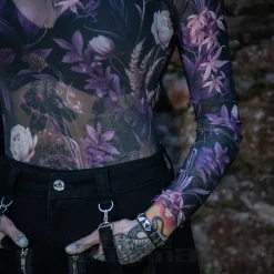 Killstar Wrenwell Mesh Top (Purple)