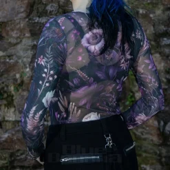 Killstar Wrenwell Mesh Top (Purple)