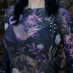 Killstar Wrenwell Mesh Top (Purple)