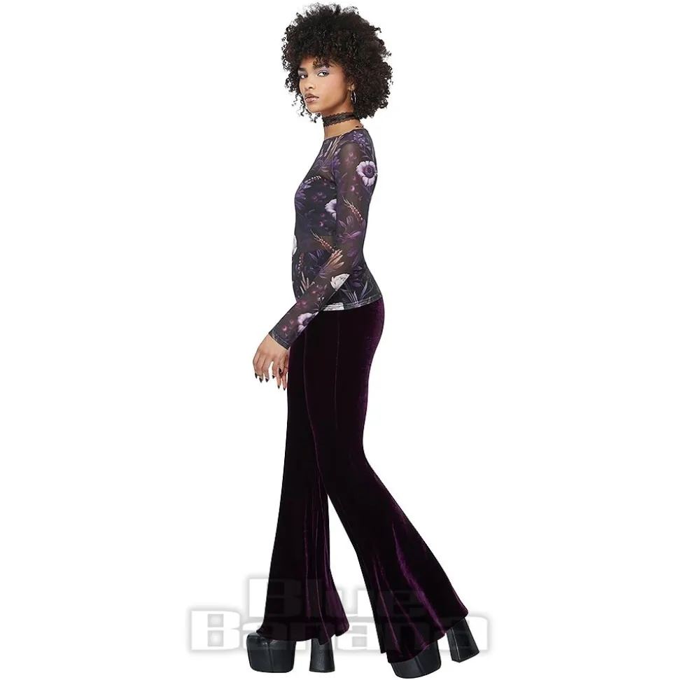 Killstar Wrenwell Mesh Top (Purple)