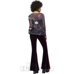 Killstar Wrenwell Mesh Top (Purple)