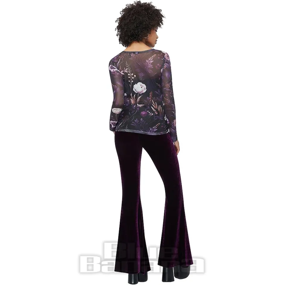 Killstar Wrenwell Mesh Top (Purple)
