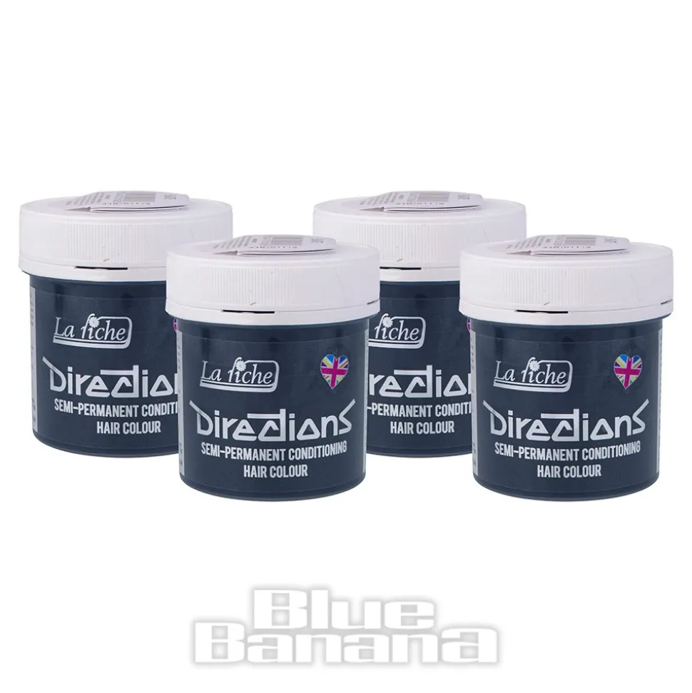 La Riche Directions Colour Hair Dye 4 Pack 88ml (Slate)