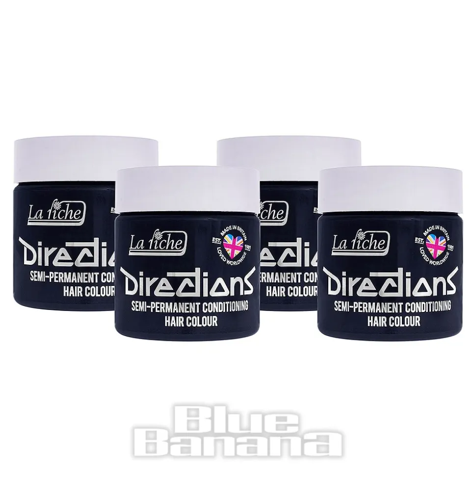 La Riche Directions Colour Hair Dye 4 Pack 100ml (Stormy Grey)