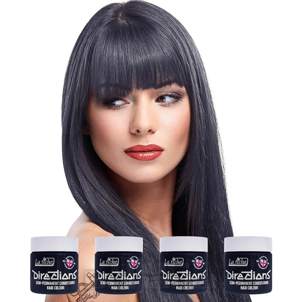 La Riche Directions Colour Hair Dye 4 Pack 100ml (Stormy Grey)