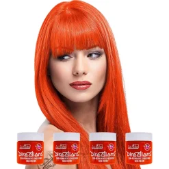 La Riche Directions Colour Hair Dye 4 Pack 100ml (Fluorescent Orange)