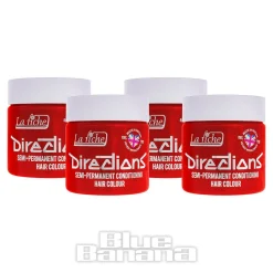 La Riche Directions Colour Hair Dye 4 Pack 100ml (Neon Red)