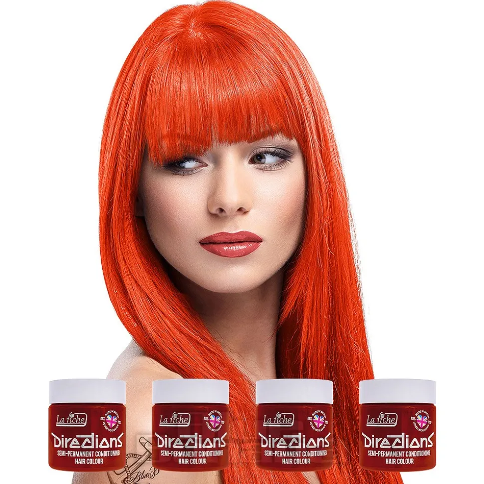 La Riche Directions Colour Hair Dye 4 Pack 100ml (Tangerine)