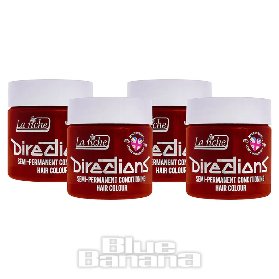 La Riche Directions Colour Hair Dye 4 Pack 100ml (Tangerine)