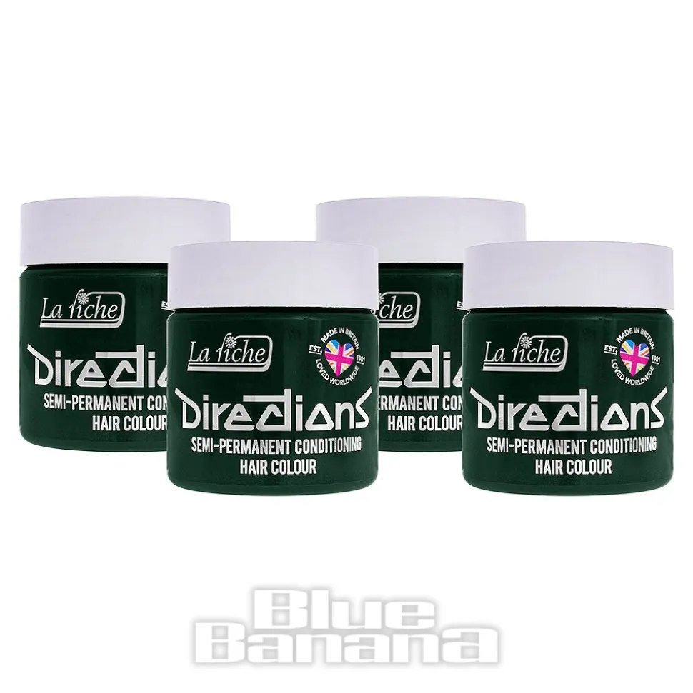 La Riche Directions Colour Hair Dye 4 Pack 100ml (Alpine Green)