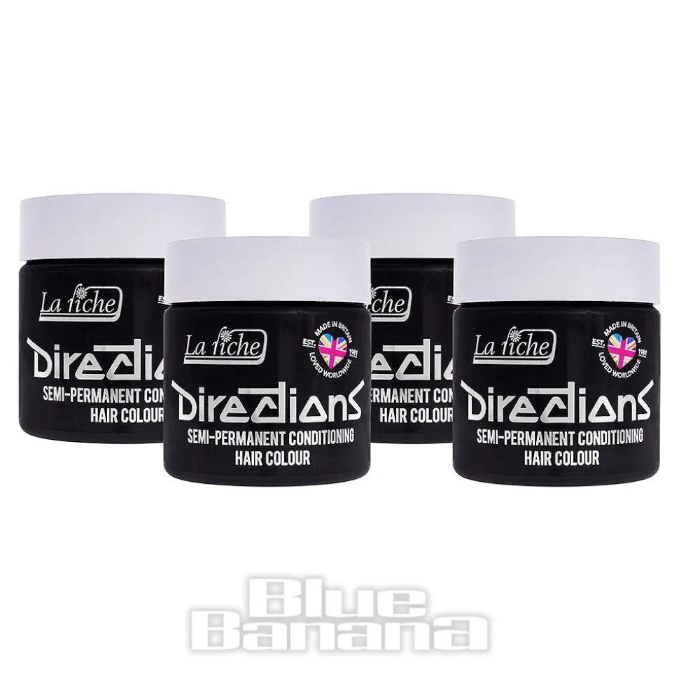 La Riche Directions Colour Hair Dye 4 Pack 100ml (Ebony)