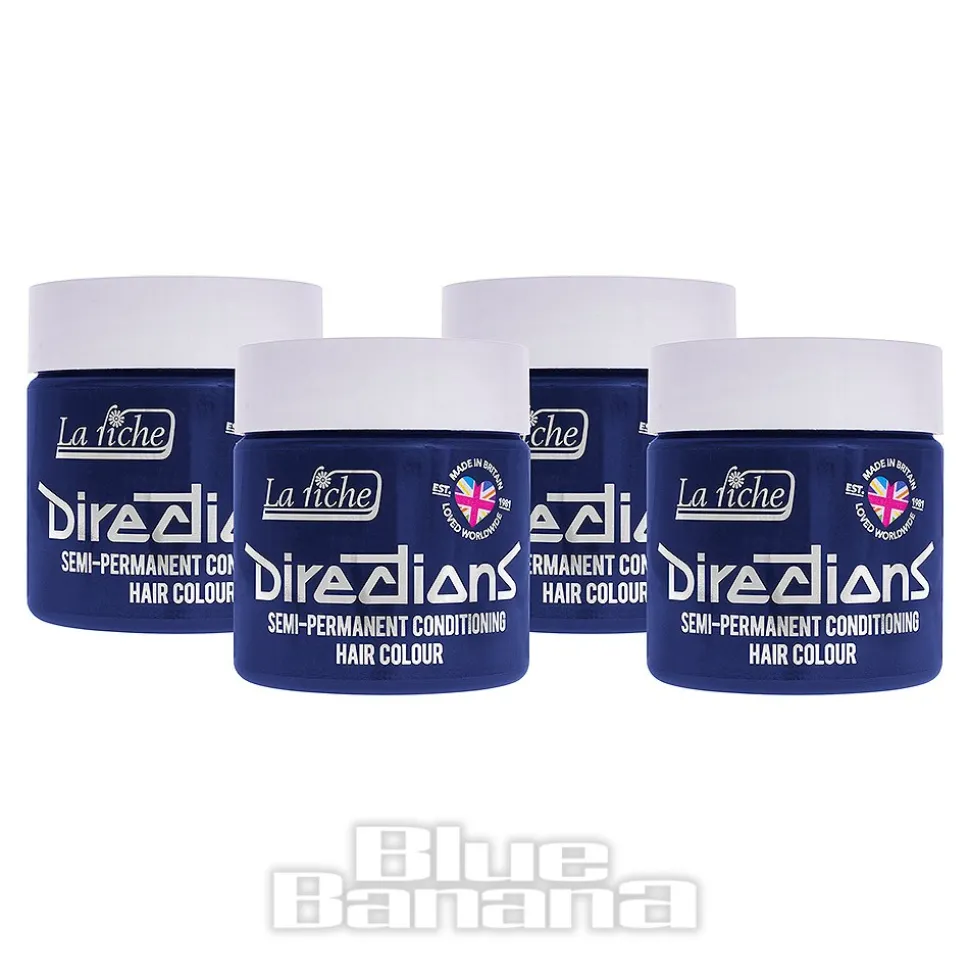 La Riche Directions Colour Hair Dye 4 Pack 100ml (Silver)
