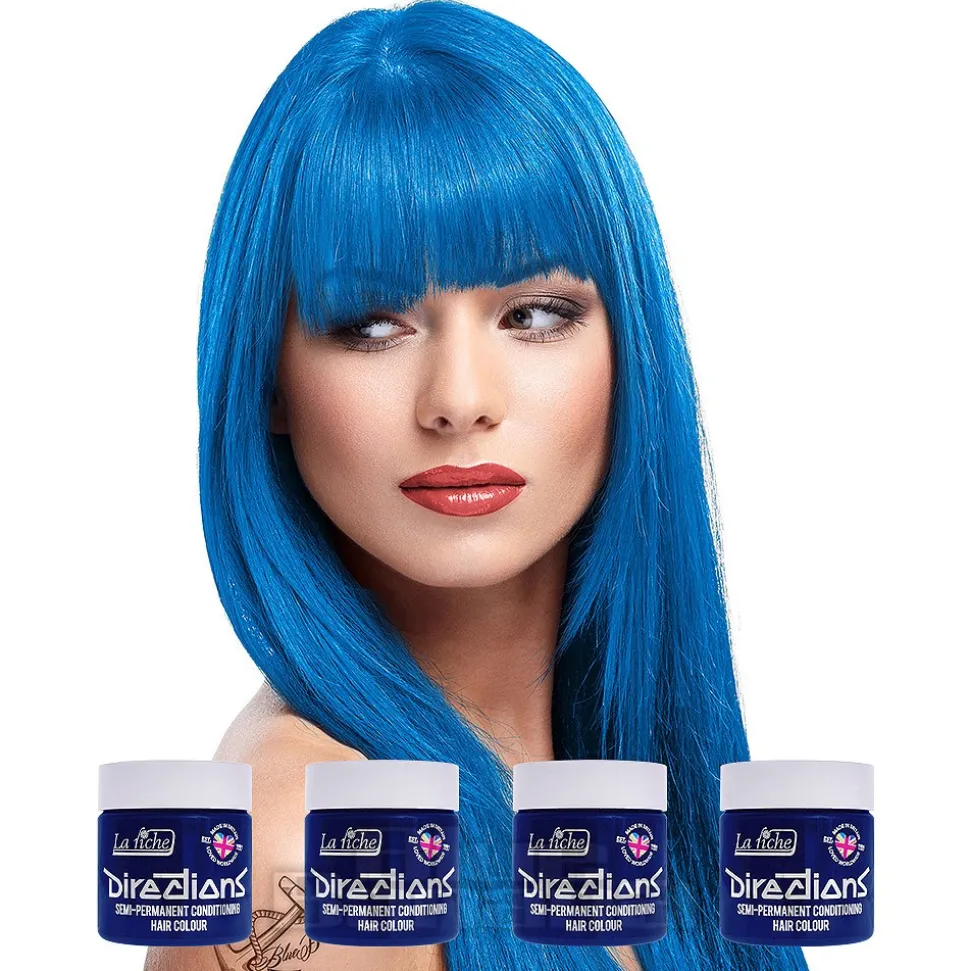 La Riche Directions Colour Hair Dye 4 Pack 100ml (Lagoon Blue)