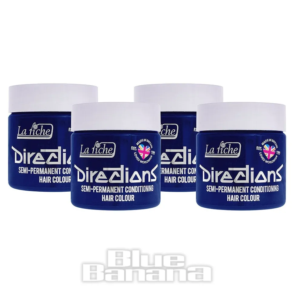 La Riche Directions Colour Hair Dye 4 Pack 100ml (Lagoon Blue)