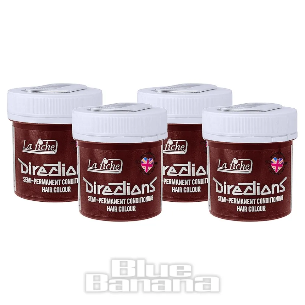 La Riche Directions Colour Hair Dye 4 Pack 100ml (Pillarbox Red)