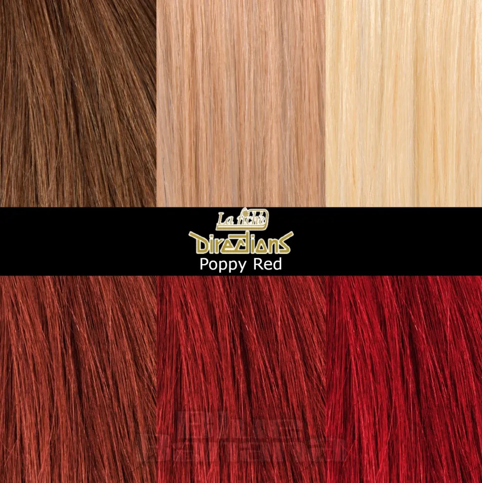 La Riche Directions Colour Hair Dye 4 Pack 100ml (Poppy Red)
