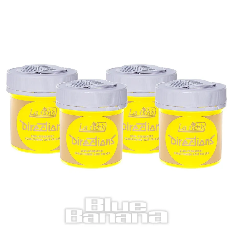 La Riche Directions Hair Dye 4 Pack 88ml (Fluorescent Yellow)