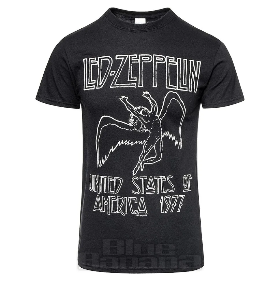 Led Zeppelin US 77 T-Shirt (Black)
