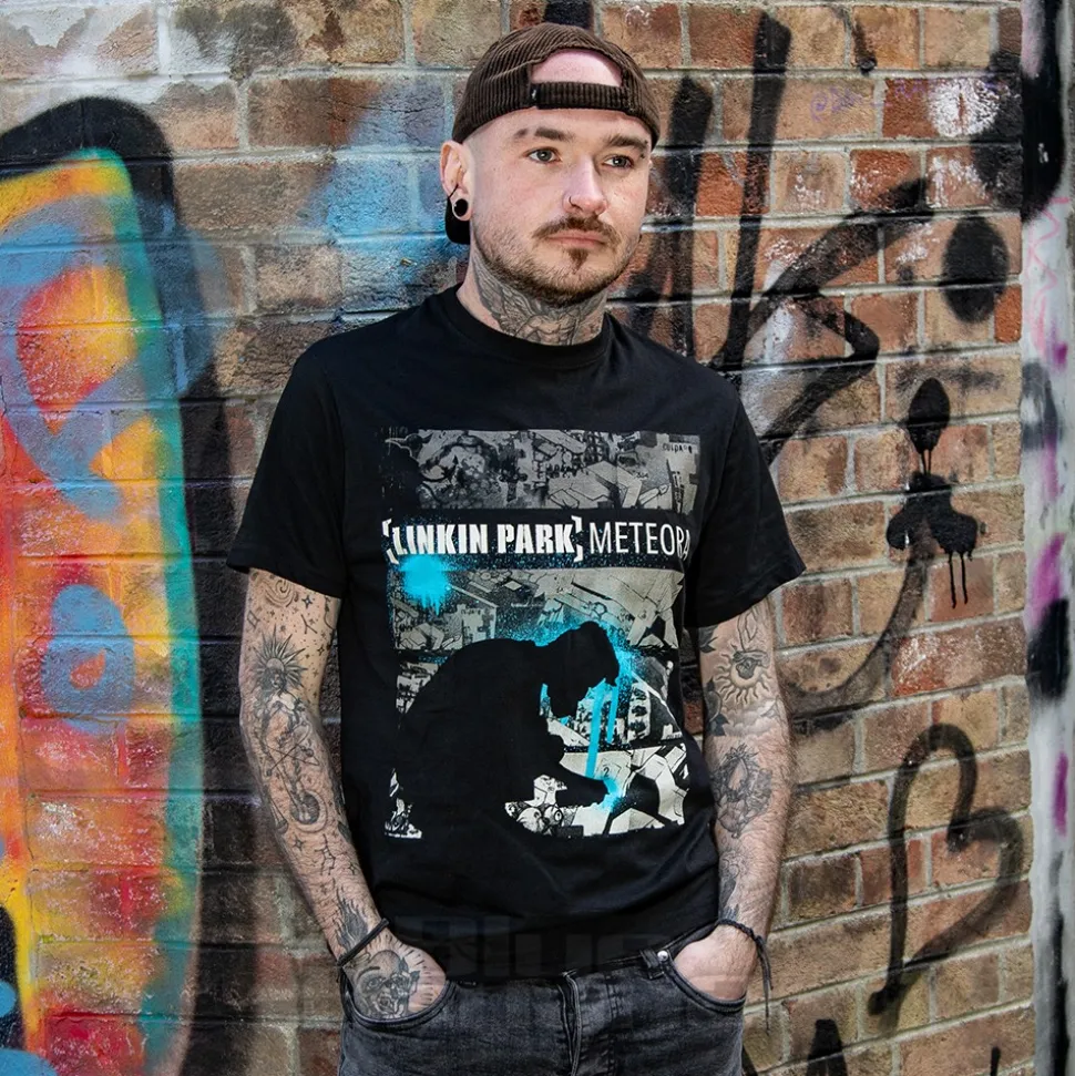 Linkin Park Official Meteora Drip T Shirt (Black)