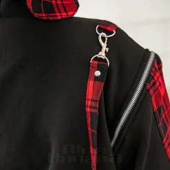 Luv Bunny Cursed Bunny Zip Hoodie (Black/Red)