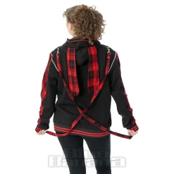 Luv Bunny Cursed Bunny Zip Hoodie (Black/Red)