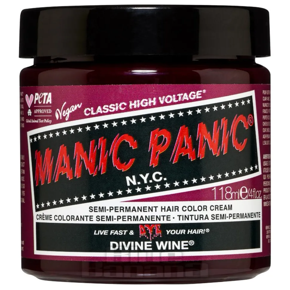 Manic Panic High Voltage Classic Cream Formula Colour Hair Dye 118ML (Divine Wine)