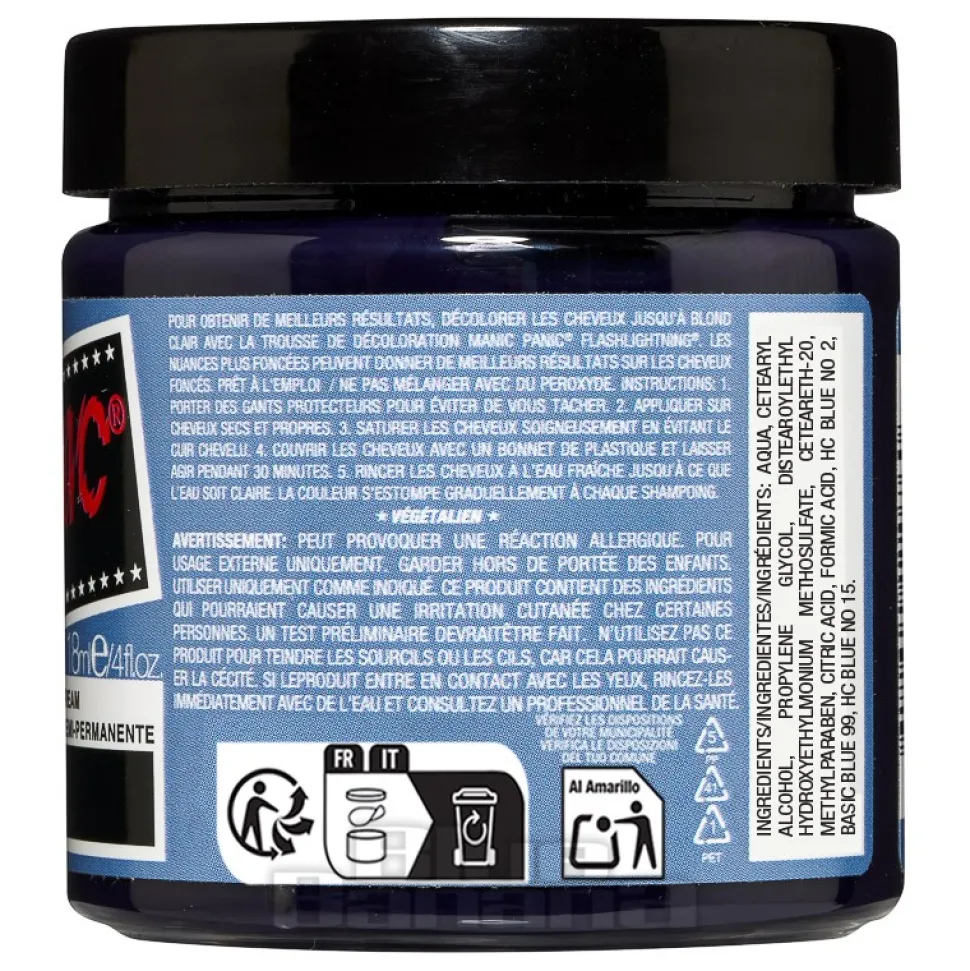 Manic Panic High Voltage Classic Cream Formula Colour Hair Dye 118ML (Twilight Blue)