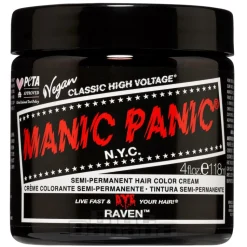 Manic Panic High Voltage Classic Cream Formula Colour Hair Dye 118ml (Raven)