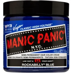 Manic Panic High Voltage Classic Cream Formula Colour Hair Dye 118ml (Rockabilly Blue)
