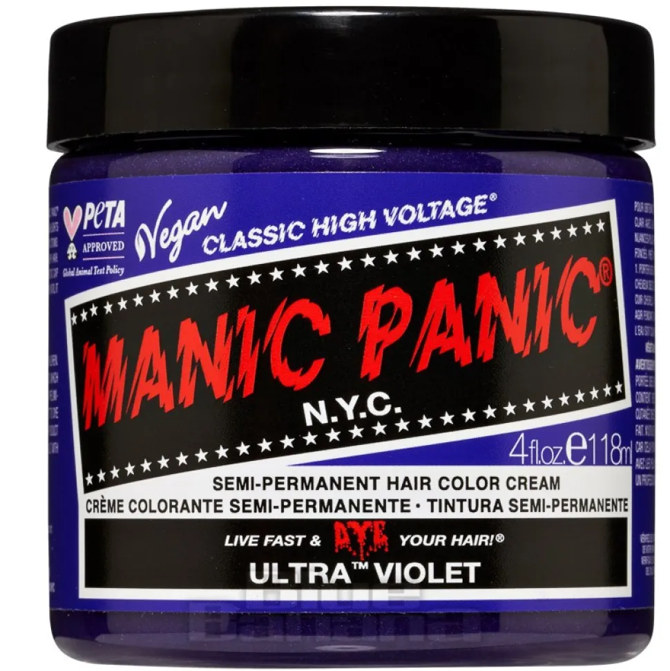 Manic Panic High Voltage Classic Cream Formula Colour Hair Dye 118ml (Ultra Violet Blue)