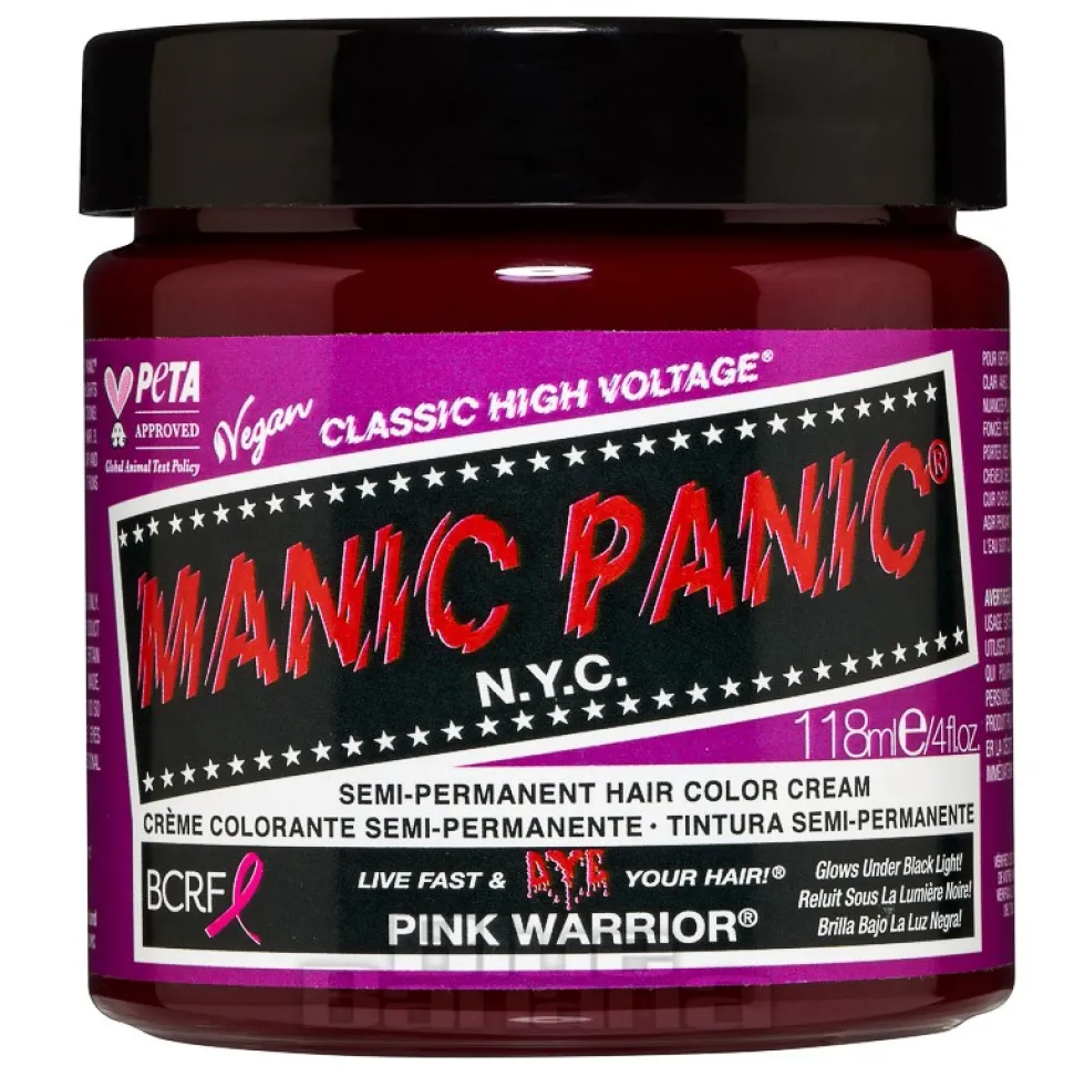 Manic Panic High Voltage Classic Cream Formula Colour Hair Dye 118ML (Pink Warrior)