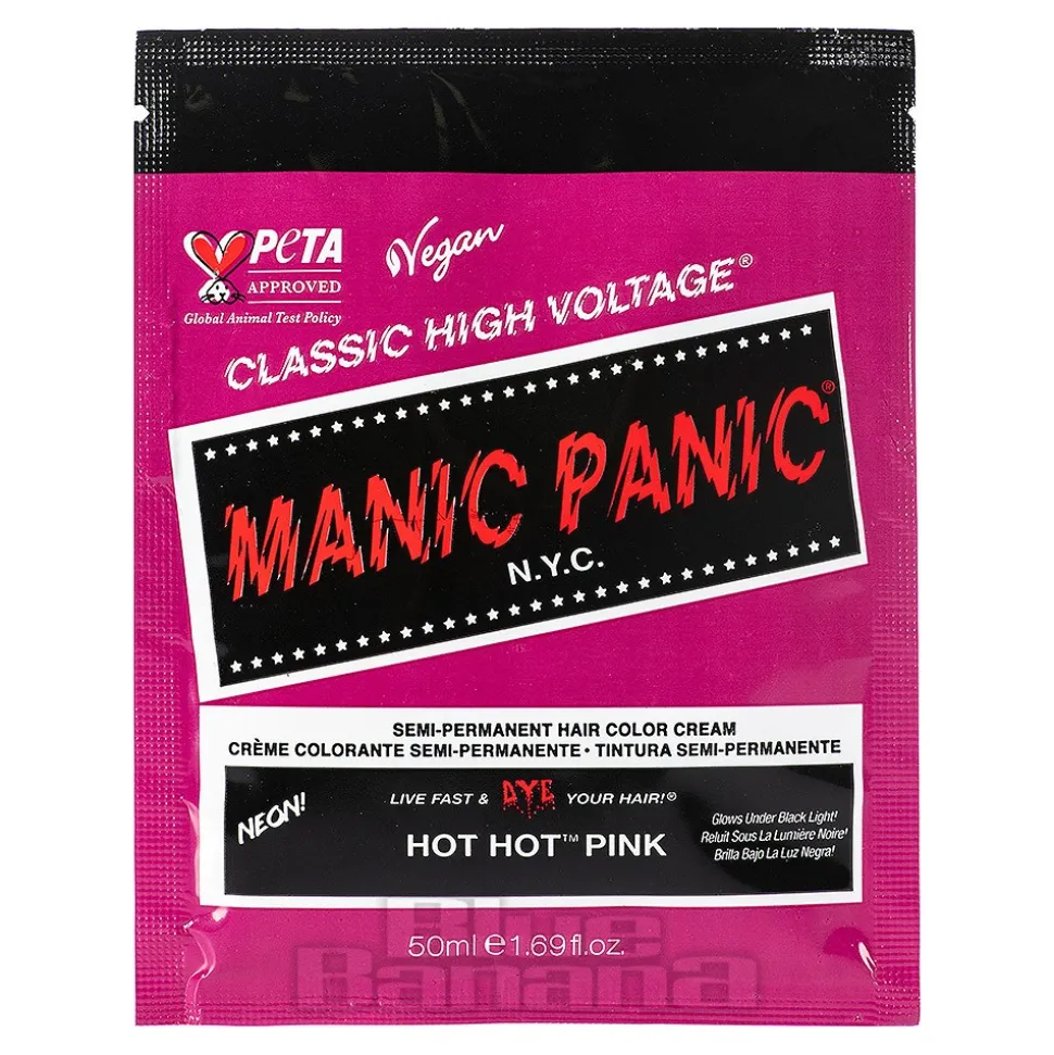 Manic Panic High Voltage Classic Cream Formula Colour Pouch (Hot Hot Pink)