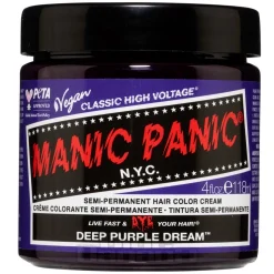 Manic Panic High Voltage Classic Cream Formula Colour Hair Dye 118ml (Deep Purple Dream)