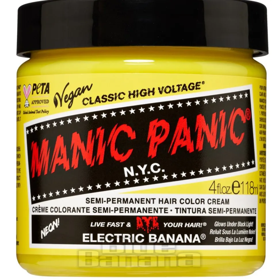 Manic Panic High Voltage Classic Cream Formula Colour Hair Dye 118ml (Electric Banana)