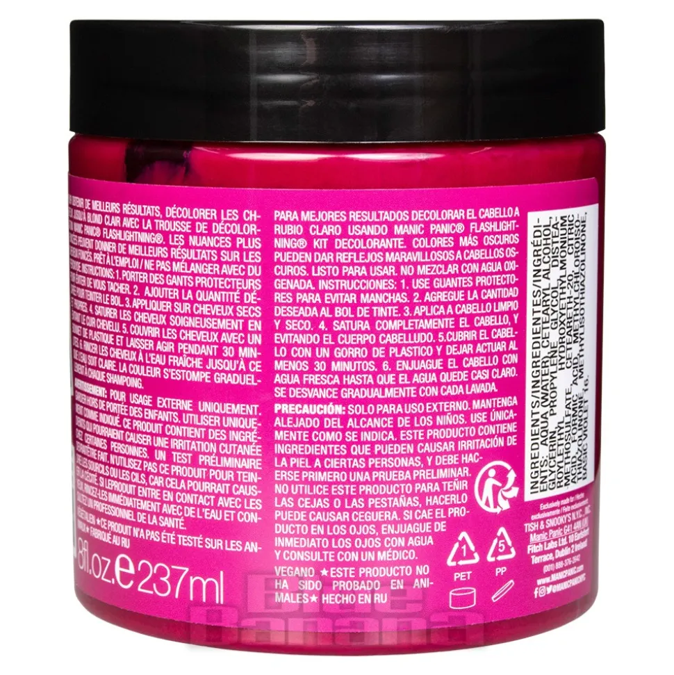 Manic Panic 8oz High Voltage Classic Cream Formula Colour Hair Dye (Hot Hot Pink)