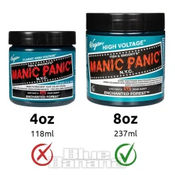 Manic Panic 8oz High Voltage Classic Cream Formula Colour Hair Dye (Enchanted Forest)